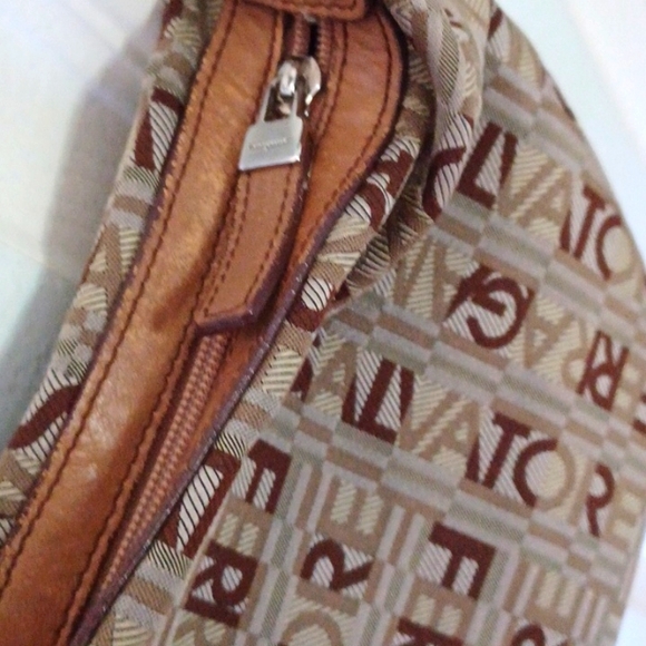 Salvatore Ferragamo Vintage Signature Print Canvas Mini Shoulder Bag - Picture 3 of 7